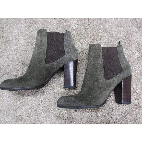 Michael Kors Shoes - MICHAEL KORS GREEN SUEDE ANKLE BOOTS 10 MEDIUM